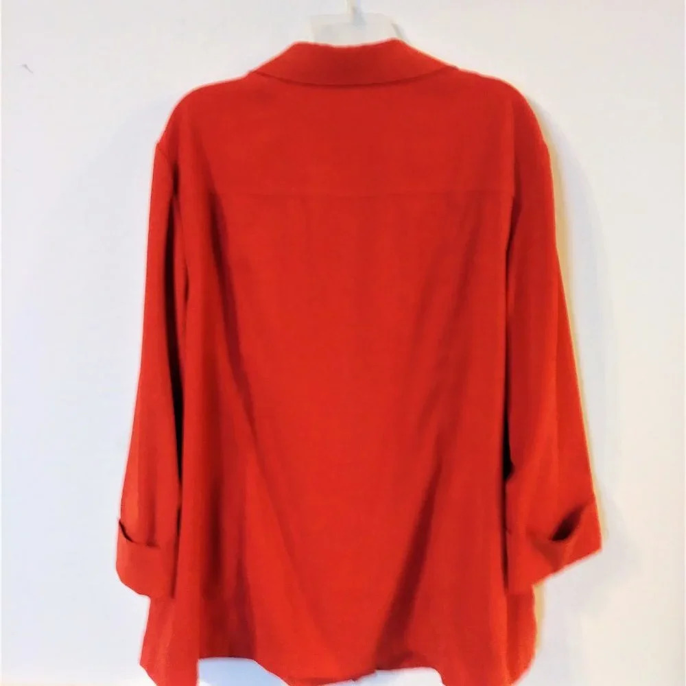 M Collection Womans Orange Jacket‎ - Picture 4 of 5